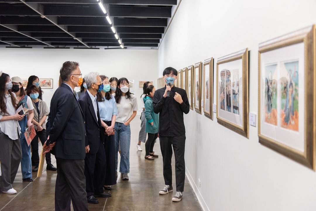 藝研所學生導覽《版印浮生－中大六十校慶浮世繪特展》2022.5.20